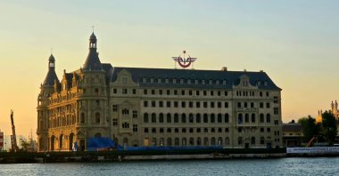 The historic Haydarpaşa Station is seen after a major phase of restoration work is completed, Istanbul, Türkiye, June 15, 2026. (AA Photo) 