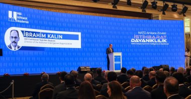 National Intelligence Organization (MIT) Chief Ibrahim Kalın speaks during a panel titled “NATO Ankara Summit: Intelligence and Resilience,” organized by the National Intelligence Academy, Ankara, Türkiye, June 15, 2026. (AA Photo)