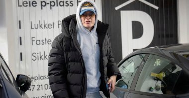 Marius Borg Hoiby, on his way to a meeting with his lawyer, in Oslo, Norway, Jan. 19, 2026. (Reuters Photo)