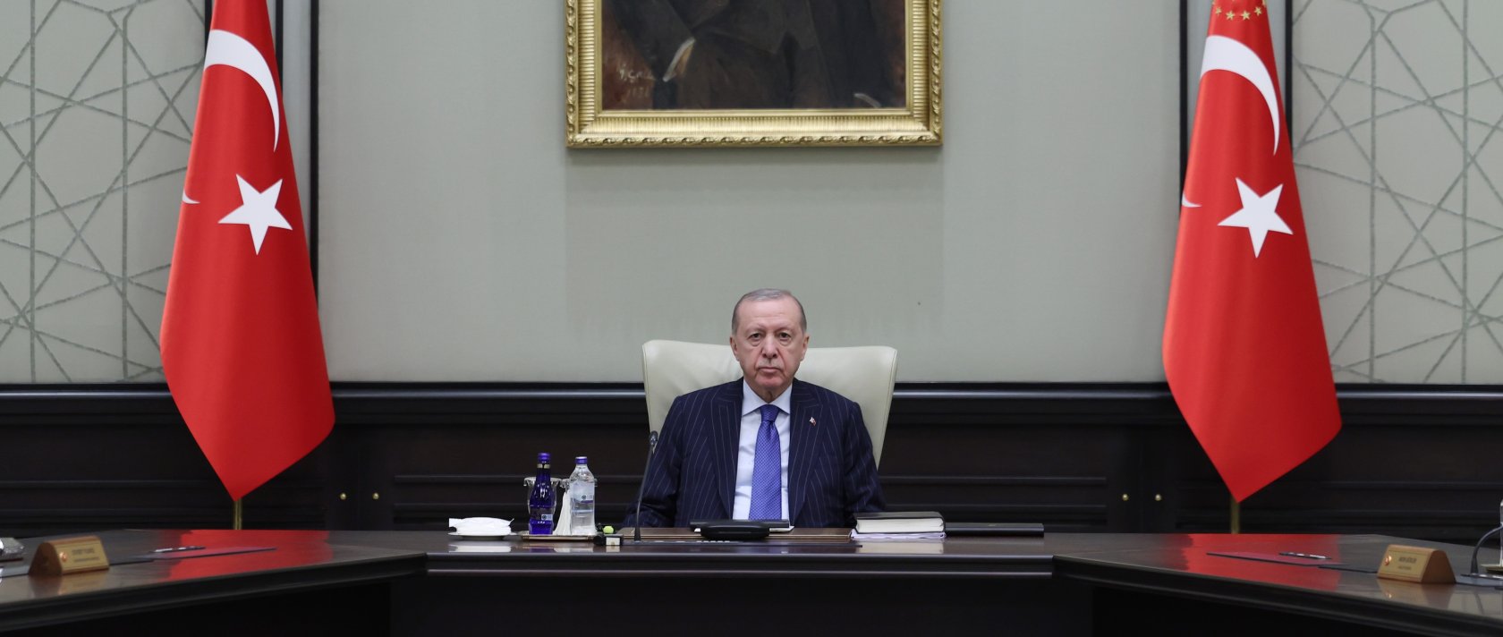 President Recep Tayyip Erdoğan chairs a Cabinet meeting at the Presidential Complex, Ankara, June 15, 2026. (Presidency Handout via AA)