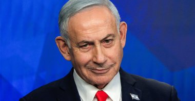 Israel's Prime Minister Benjamin Netanyahu gives a news conference, west Jerusalem, Israel, June 15, 2026. (AFP Photo)