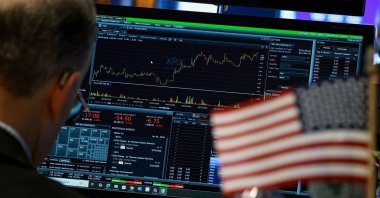 A trader works at his post on the floor at the New York Stock Exchange (NYSE), New York, U.S., June 1, 2026. (Reuters Photo)