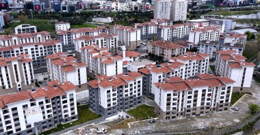 Residential buildings are seen in Ataşehir district, Istanbul, Türkiye, April 30, 2026. (AA Photo)