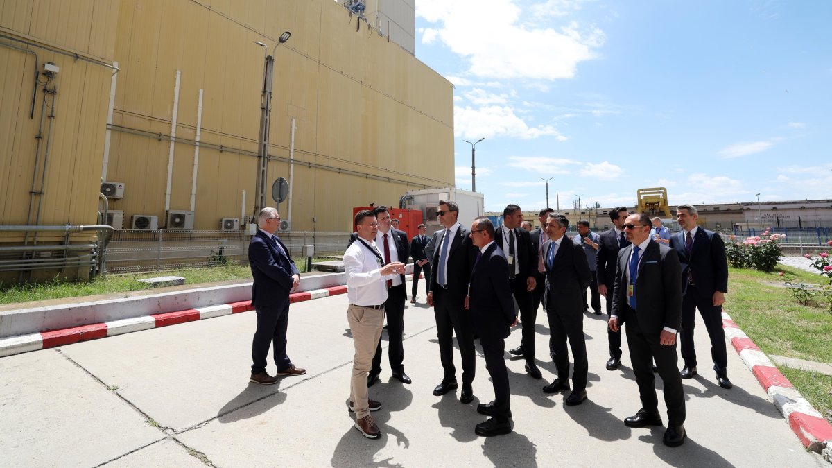 Energy and Natural Resources Minister Alparslan Bayraktar and his delegation visit the Cernavoda Nuclear Power Plant, Constanta, Romania, June 17, 2026. (AA Photo)