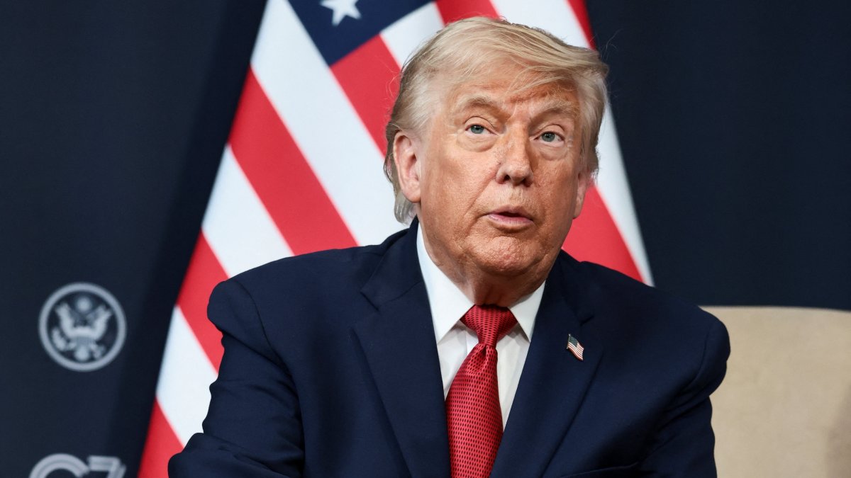 U.S. President Donald Trump attends a bilateral meeting on the sidelines of the G-7 Summit in Evian-les-Bains, France, June 17, 2026. (Reuters Photo)