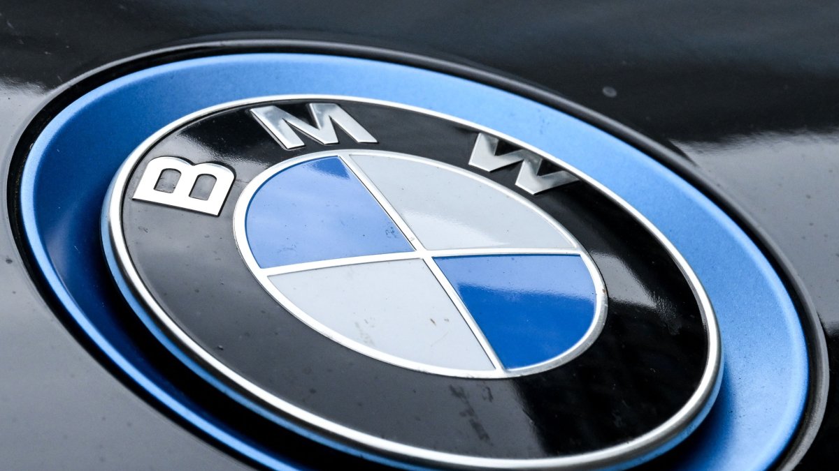 A logo of the German automotive brand BMW is pictured on a car, Frankfurt, Germany, May 5, 2026. (AFP Photo)
