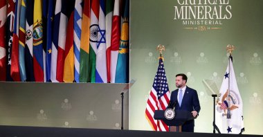 U.S. Vice President JD Vance speaks during the Critical Minerals Ministerial at the State Department, Washington, U.S., Feb. 4, 2026. (Reuters Photo)
