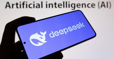 The Deepseek logo and the words "Artificial Intelligence AI" are visible in this illustration taken on Jan. 29, 2025. (Reuters Photo)
