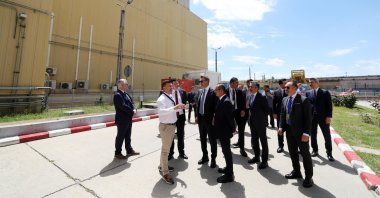 Energy and Natural Resources Minister Alparslan Bayraktar and his delegation visit the Cernavoda Nuclear Power Plant, Constanta, Romania, June 17, 2026. (AA Photo)