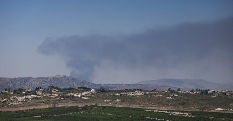 Smoke rises near Beaufort Castle, which was occupied by Israeli forces, following an Israeli airstrike, southern Lebanon, June 17, 2026. (Reuters Photo)