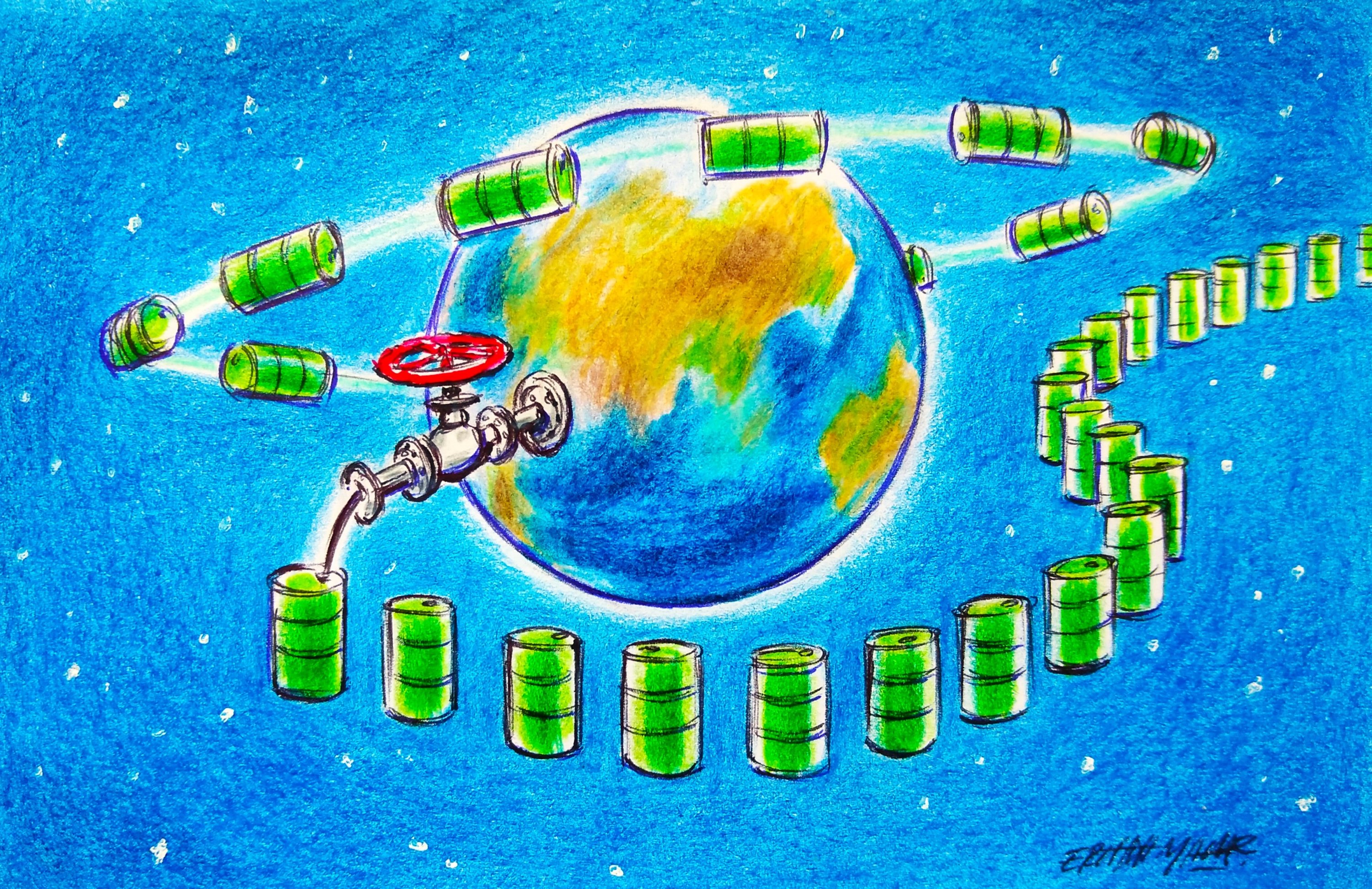 How will depleted global oil stocks be replenished?