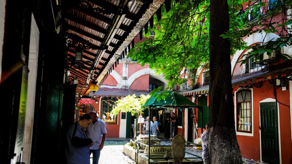 The historic Zincirli Han, a centuries-old trading hub within Grand Bazaar, Istanbul, Türkiye, June 11, 2026. (AA Photo)