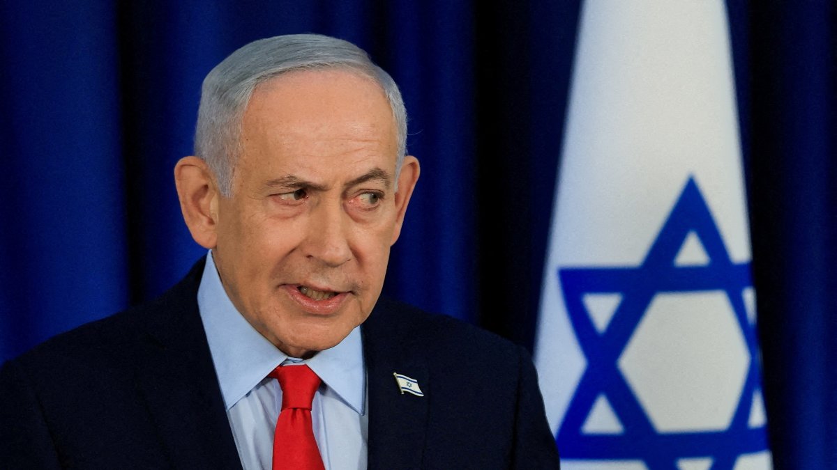 Israeli Prime Minister Benjamin Netanyahu speaks during a press conference, west Jerusalem, March 19, 2026. (Reuters Photo)