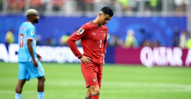 Portugal's Cristiano Ronaldo looks dejected after the 2026 FIFA World Cup Group K match against DRC at Houston Stadium, Houston, U.S., June 17, 2026. (Reuters Photo)