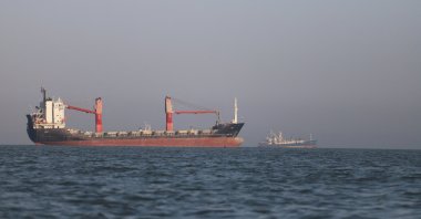 Vessels navigate the Strait of Hormuz near the beach of Bandar Abbas, Iran, June 17, 2026. (Reuters Photo)