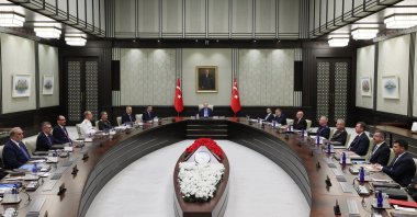 President Recep Tayyip Erdoğan chairs the MGK meeting in Ankara, June 18, 2026. (AA Photo)