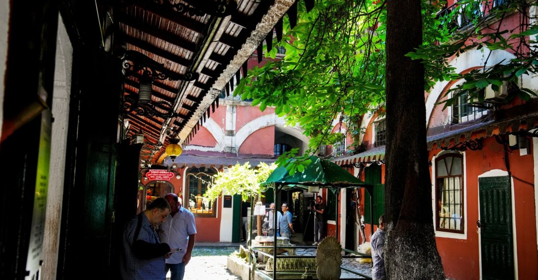 The historic Zincirli Han, a centuries-old trading hub within Grand Bazaar, Istanbul, Türkiye, June 11, 2026. (AA Photo)