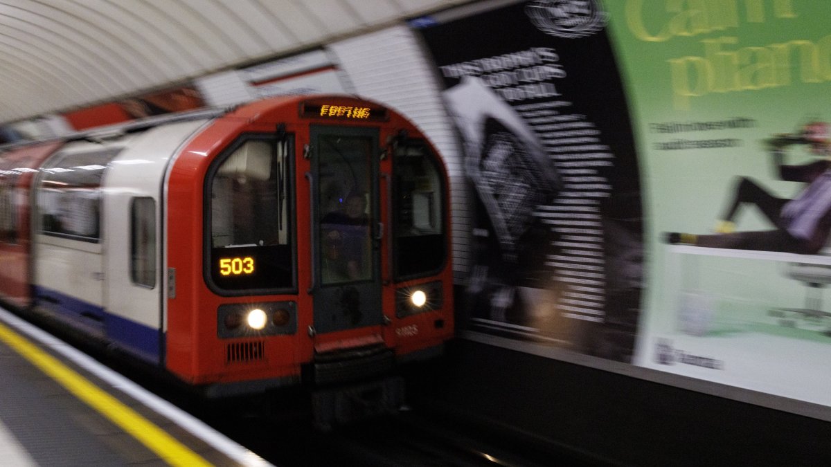 A Central line tube train arrives at Liverpool Street station during a 24-hour strike by London Underground tube drivers in London, Britain, June 2, 2026. (EPA File Photo)