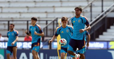 Spain's Lamine Yamal during 2026 FIFA World Cup training at Kennesaw State University, Kennesaw, Georgia, U.S, June 14, 2026. (Reuters Photo)