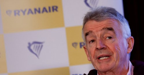 Ryanair CEO Michael O'Leary speaks at a press conference, Dublin, Ireland, Jan. 21, 2026. (Reuters Photo)