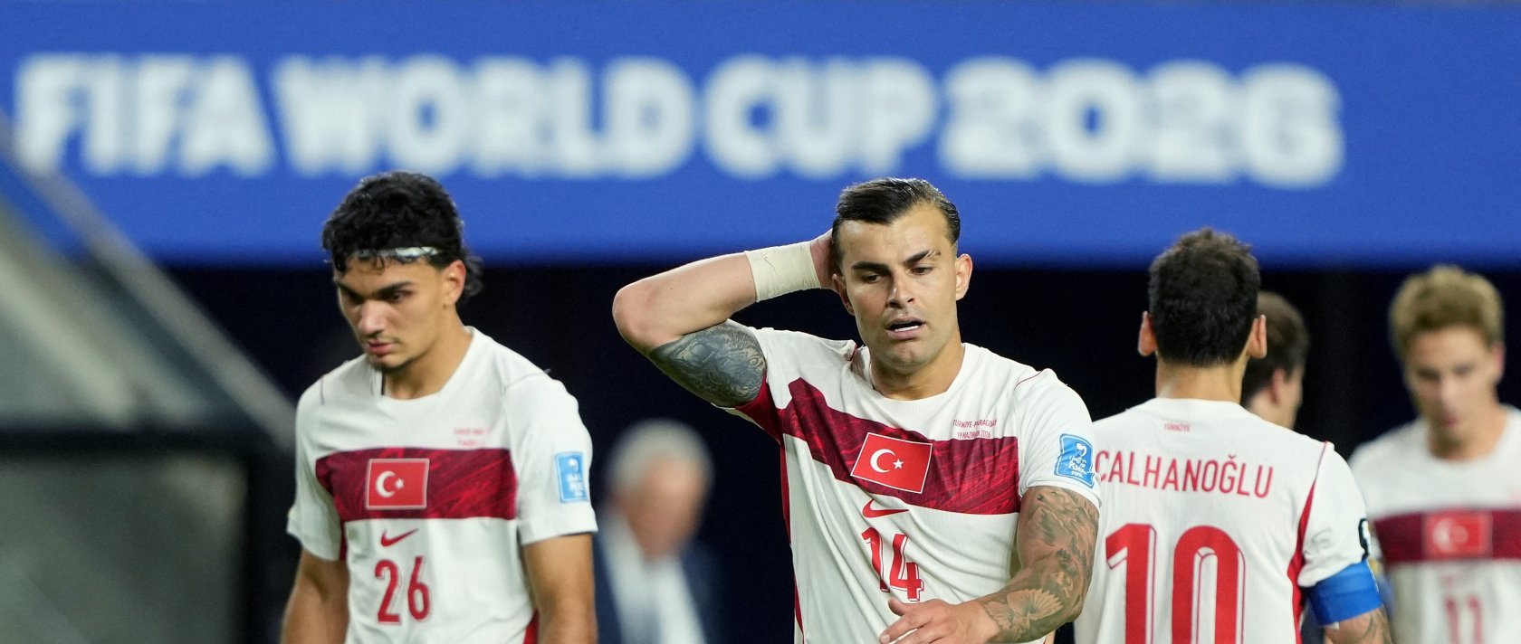 Türkiye's Abdülkerim Bardakcı reacts during the 2026 FIFA World Cup Group D match against Paraguay at San Francisco Bay Area Stadium, Santa Clara, U.S. - June 19, 2026. (Reuters Photo)