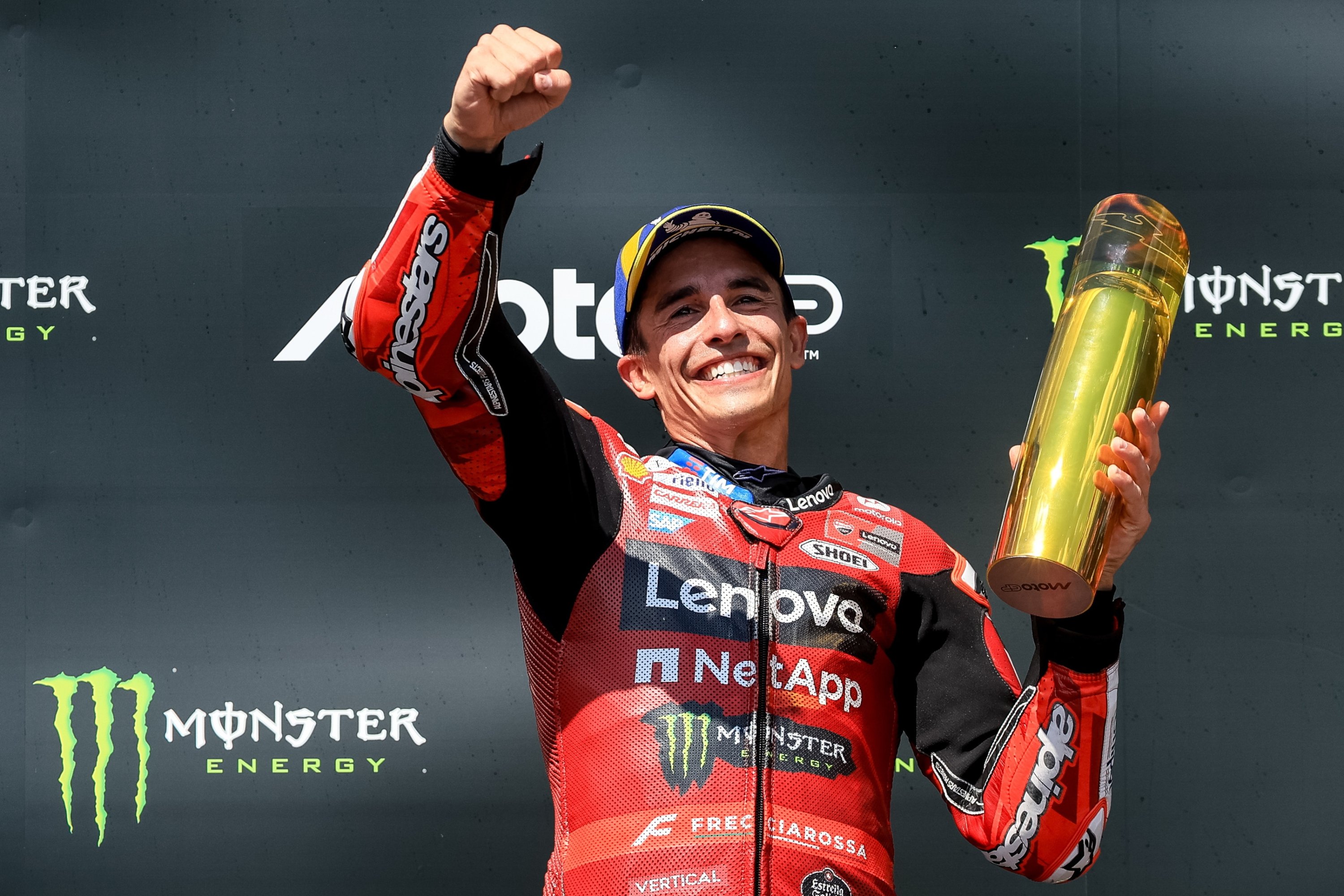 Marquez closes in on banned Bezzecchi with Czech MotoGP win