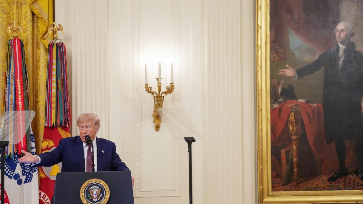 U.S. President Donald Trump speaks during a Medal of Honor ceremony at the White House, Washington, U.S., June 18, 2026. (Reuters Photo)