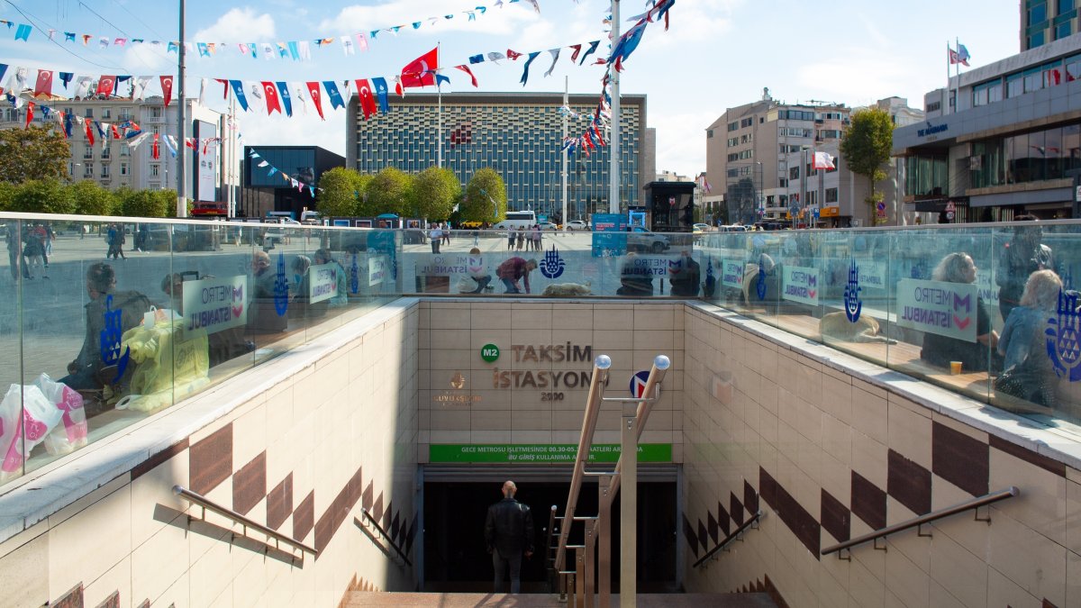 The entrance to Taksim Metro Station, Istanbul, Türkiye, Oct. 10, 2023. (Shutterstock Photo)