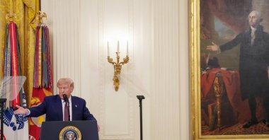 U.S. President Donald Trump speaks during a Medal of Honor ceremony at the White House, Washington, U.S., June 18, 2026. (Reuters Photo)