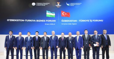 The Türkiye-Uzbekistan Business Forum was held as part of the 5th International Tashkent Investment Forum, Tashkent, Uzbekistan, June 16, 2026. (AA Photo)