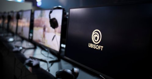 The file photo shows the logo of Ubisoft on a computer screen at the Paris Games Week in Paris, France, Nov. 3, 2017. (AP Photo).
