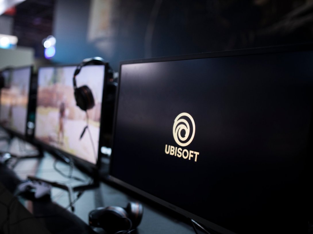 The file photo shows the logo of Ubisoft on a computer screen at the Paris Games Week in Paris, France, Nov. 3, 2017. (AP Photo).