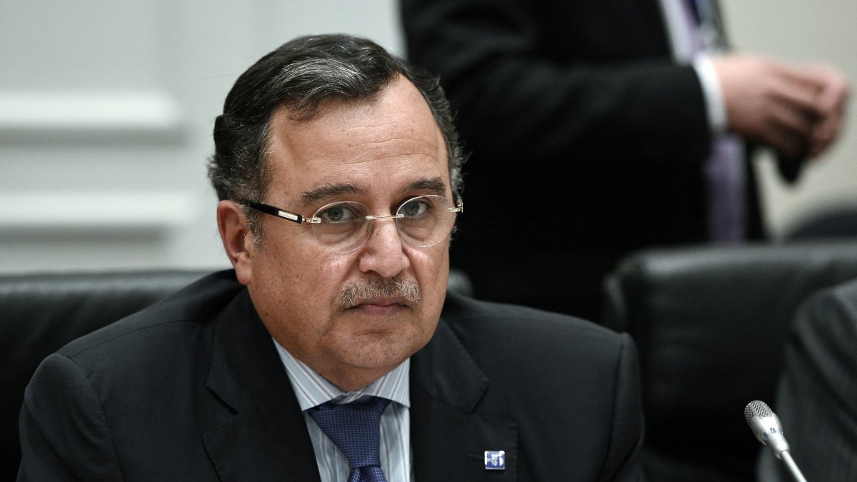 Former Egyptian Foreign Minister Nabil Fahmy attends the ministerial meeting of the EU and the League of Arab states in Athens, June 11, 2014. (AFP File Photo)