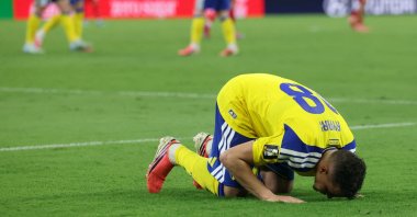 Sweden's Yasin Ayari celebrates scoring their fifth goal against Tunisia, Estadio Monterrey, Monterrey, Mexico, June 14, 2026. (Reuters Photo)
