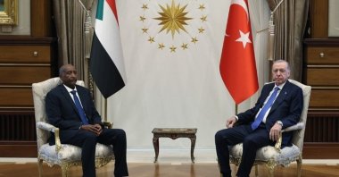 President Recep Tayyip Erdoğan meets Sudan's Sovereignty Council Chairman Abdel Fattah al-Burhan in Ankara, June 2, 2026. (DHA Photo)