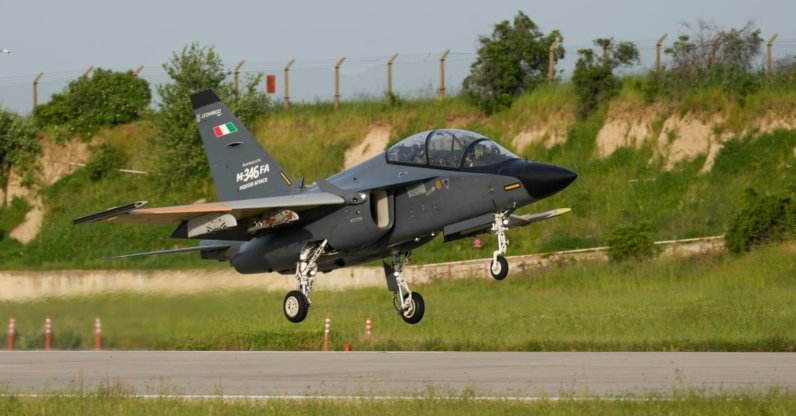 Leonardo's M-346 aircraft and Baykar's Bayraktar KIZILELMA unmanned combat aircraft carried out their first autonomous formation flights together under the K-SWARM program, marking a milestone in crewed-uncrewed teaming capabilities, Çorlu, in this photo released on June 22, 2026. (AA Photo)