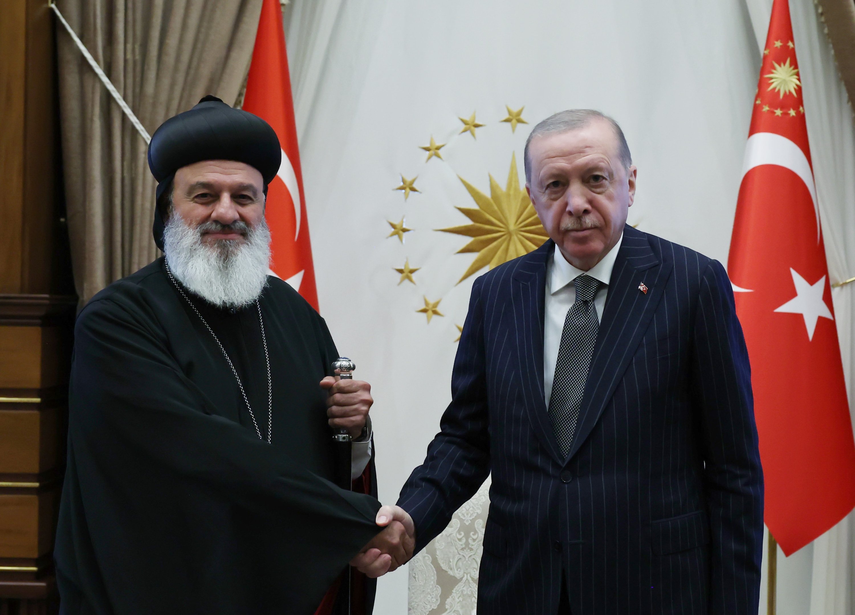 President Erdoğan receives Syriac patriarch