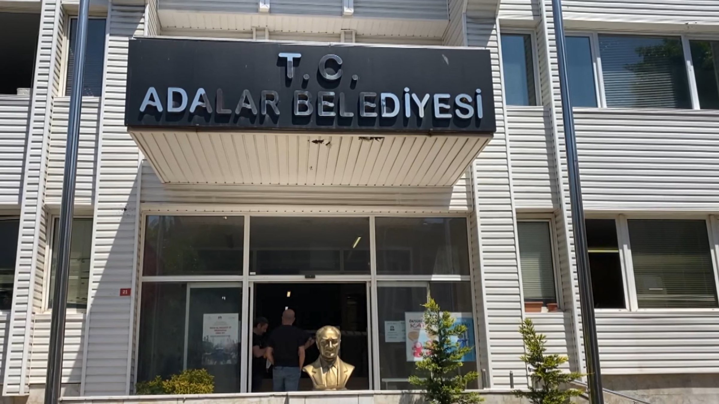 This photo shows the building of the Adalar Municipality, Istanbul, Türkiye, June 22, 2026. (DHA Photo) 