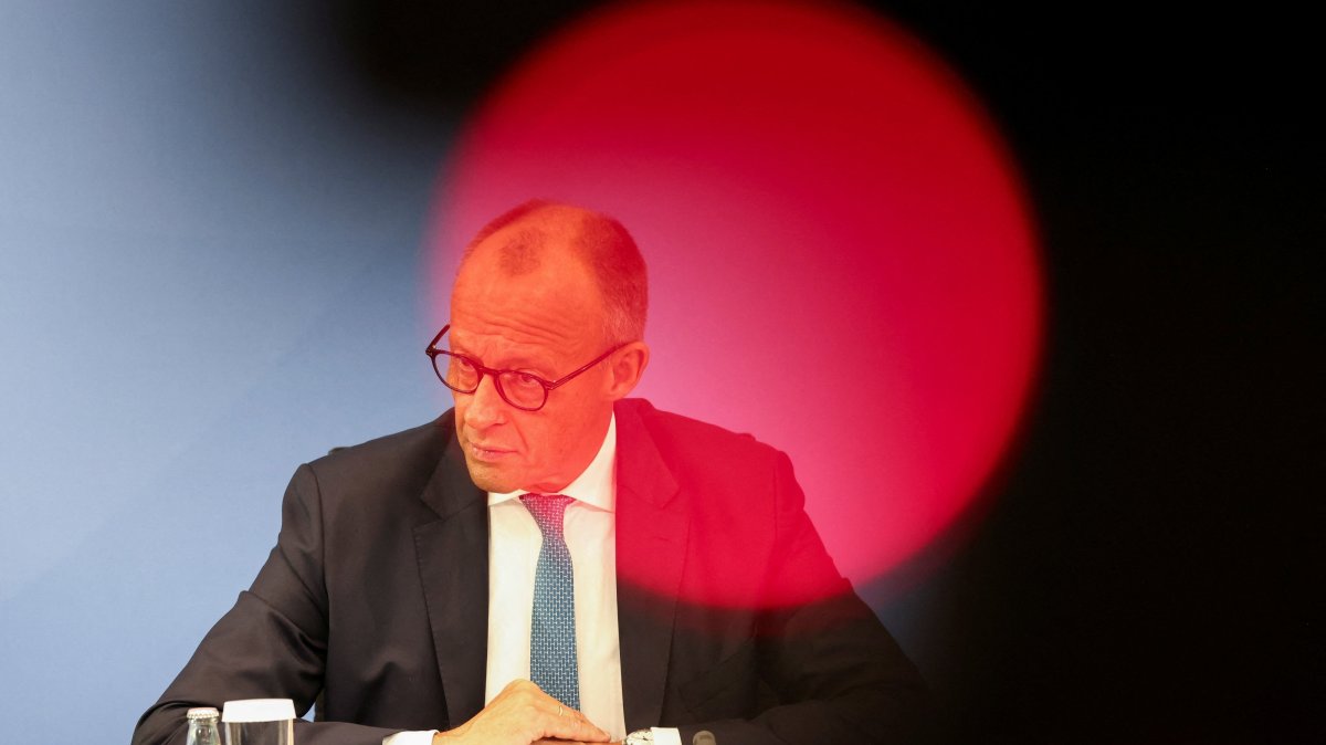 German Chancellor Friedrich Merz attends a press conference as the Pension Security Commission presents its report, at the Chancellery in Berlin, Germany, June 23, 2026. (Reuters Photo)