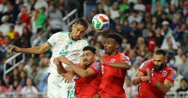 Algeria's Nadhir Benbouali scores during the 2026 FIFA World Cup Group J against Jordan at San Francisco Bay Area Stadium, Santa Clara, U.S., June 22, 2026. (Reuters Photo)