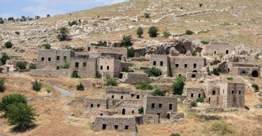 Rebuilt homes stand in Mağara village as Yazidi families return and restore properties they were forced to abandon decades ago, Şırnak, Türkiye, June 14, 2026. (AA Photo)