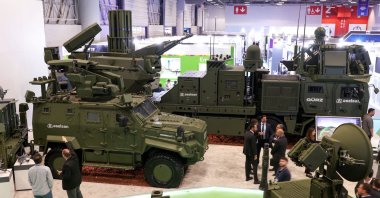 Aselsan air defense systems are displayed at the SAHA 2026 International Defence and Aerospace Exhibition in Istanbul, Türkiye, May 8, 2026. (Reuters Photo)