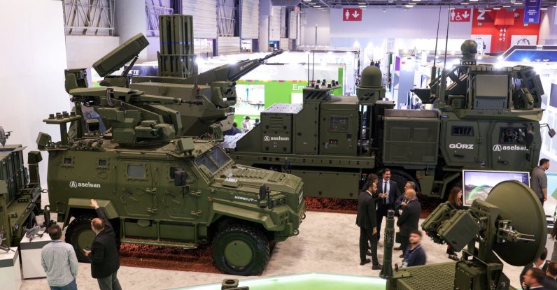 Aselsan air defense systems are displayed at the SAHA 2026 International Defence and Aerospace Exhibition in Istanbul, Türkiye, May 8, 2026. (Reuters Photo)