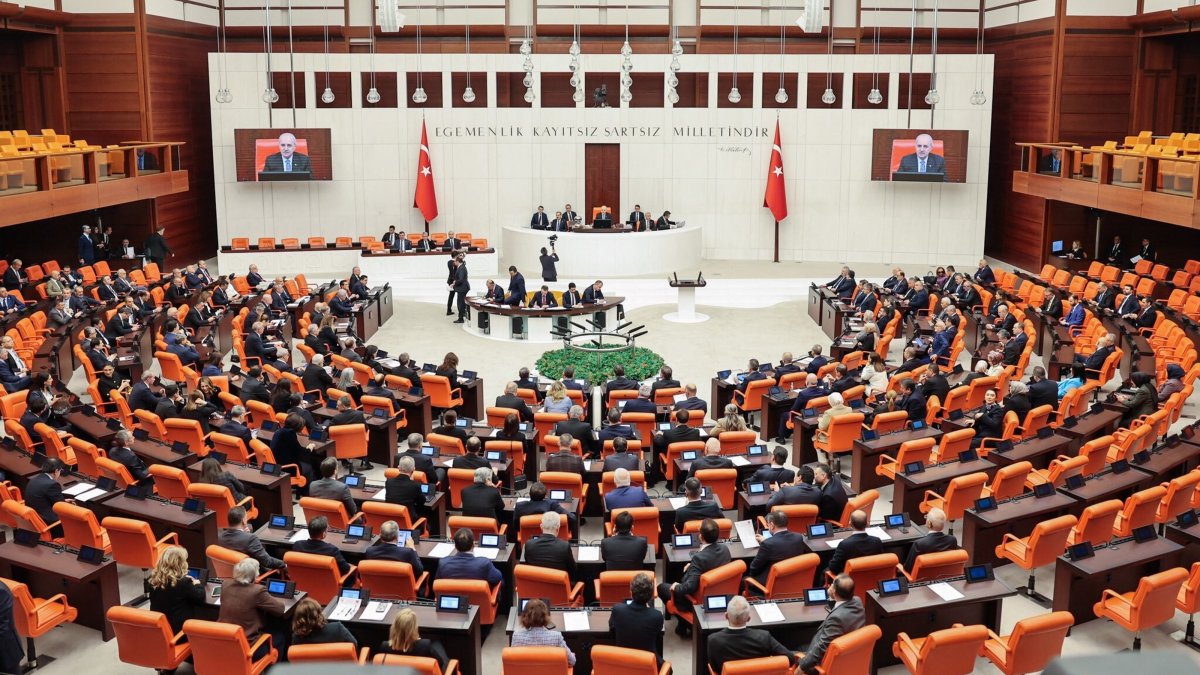 An undated photo of Parliament in session, Ankara, Türkiye. (DHA Photo)