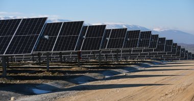 Solar panels are seen in northern Samsun province, Türkiye, June 19, 2026. (AA Photo)