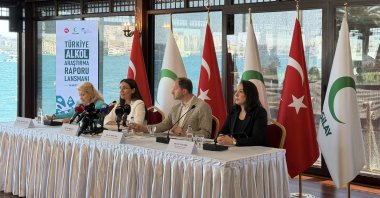 Experts present the findings of the Türkiye Alcohol Research Report by the Turkish Green Crescent Society (Yeşilay), Istanbul, Türkiye, June 24, 2026. (Photo by Amez Ahmed) 