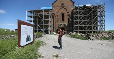 Dario Scaioli visits historical and cultural sites in Kars, eastern Türkiye, June 3, 2026. (AA Photo)