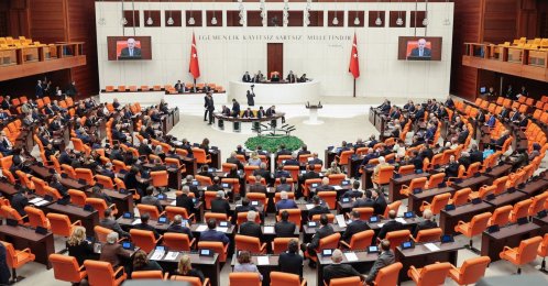 An undated photo of Parliament in session, Ankara, Türkiye. (DHA Photo)