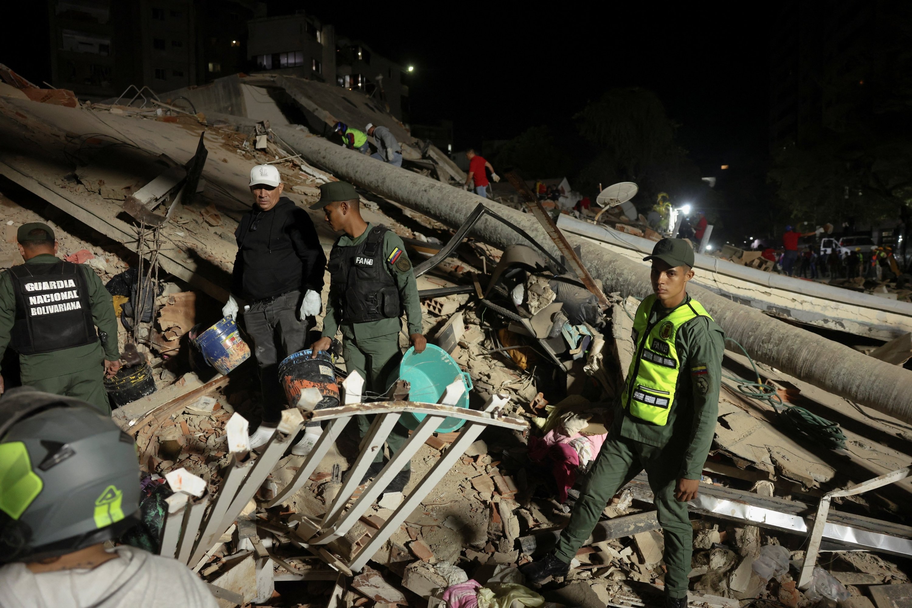 ‘High casualties’ likely as crews search rubble after Venezuela quakes