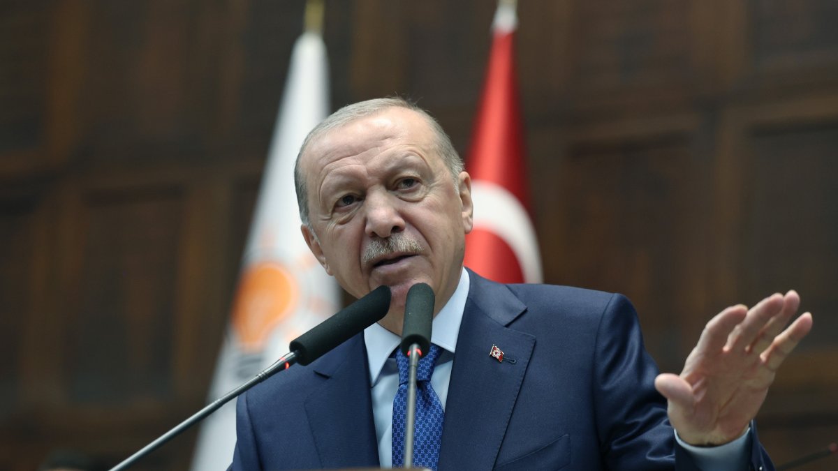 President Recep Tayyip Erdoğan speaks about the “Terror-Free Türkiye” process, Ankara, Türkiye, June 24, 2026. (IHA Photo)
